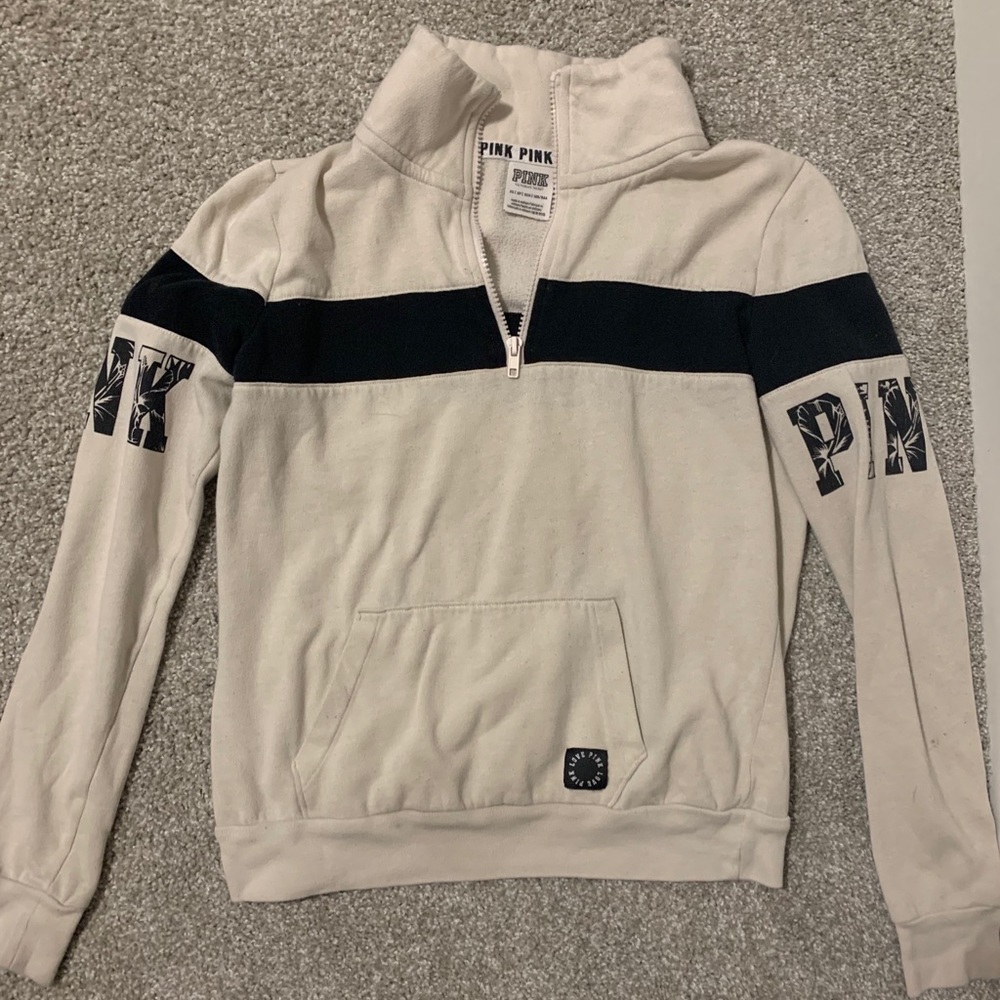 pink victoria secret XS quarter zip pullover